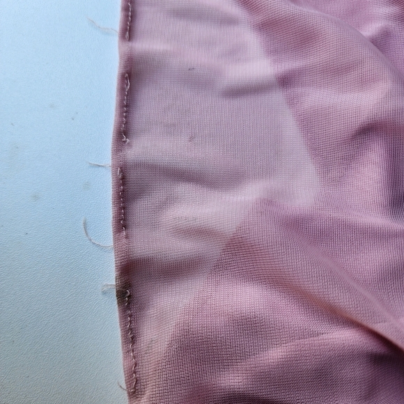 Davids Bridal Bridesmaid Gown Dress Blush Petal pink chiffon Formal size 6 - Picture 12 of 16